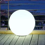 Bola Luminosa Blanca toma elctrica -  40 cm